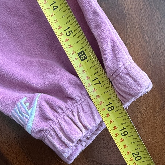 Nike Velour Sweatsuit Girls Pink Hoodie Jogger Pants Set 6X - Picture 6 of 8